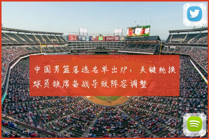 中国男篮落选名单出炉，关键轮换球员缺席备战导致阵容调整
